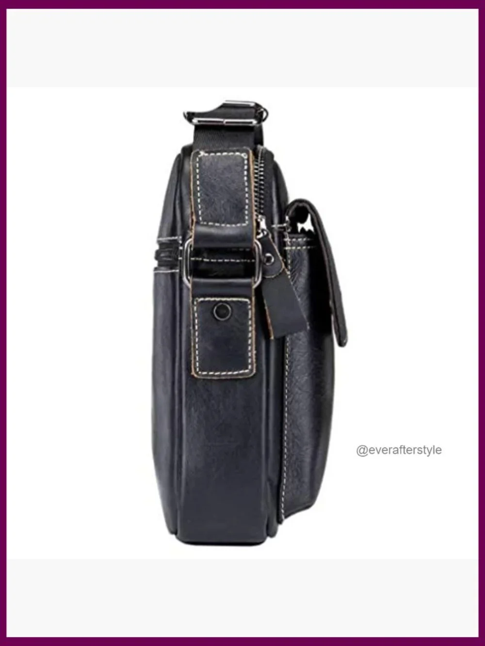 Genuine Leather Crossbody Messenger Bag for Men Business Travel Outdoor